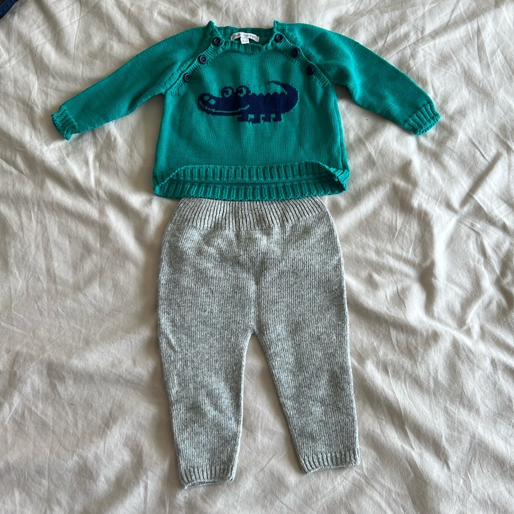 High-end European brand baby sweater and pants